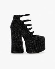The Rhinestone Kiki Ankle Boot Black/Black - Marc Jacobs