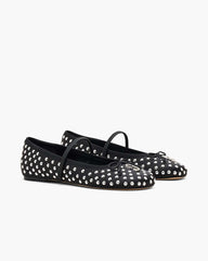The Studded Sabrina Ballerina Black Multi - Marc Jacobs