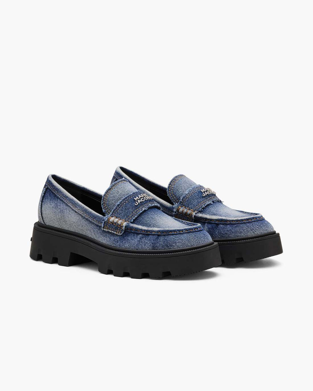 The Faded Denim Frankie Loafer Faded Vintage Indigo - Marc Jacobs