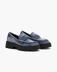 The Faded Denim Frankie Loafer Faded Vintage Indigo - Marc Jacobs