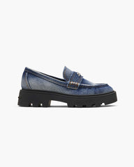 The Faded Denim Frankie Loafer Faded Vintage Indigo - Marc Jacobs