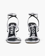 The Metallic Leather Daisy Heel Silver - Marc Jacobs