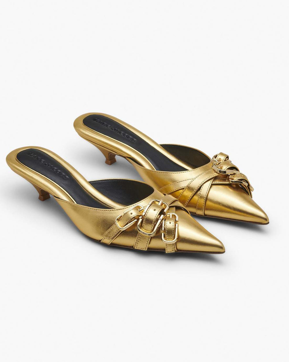 The Emma Kitten Heel Shiny Gold - Marc Jacobs