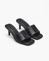 The Leather J Marc Heeled Sandal Black - Marc Jacobs