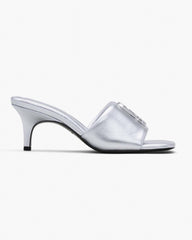 The Metallic J Marc Heeled Sandal Silver - Marc Jacobs