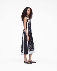 Trompe L'Oeil Eyelet Dress Black/White - Marc Jacobs