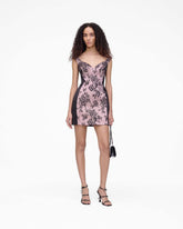 Sculpted Lace Shadow Dress Black Multi - Marc Jacobs