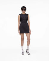 Seamed Up Satin Dress Black - Marc Jacobs