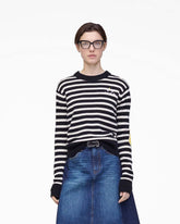 Joy Striped Crewneck Black/White - Marc Jacobs