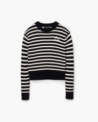 Joy Striped Crewneck Black/White - Marc Jacobs