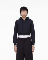 Charm Cropped Hoodie Black - Marc Jacobs