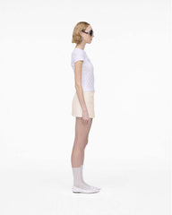 Charm Logo Shrunken Tee White - Marc Jacobs