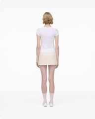 Charm Logo Shrunken Tee White - Marc Jacobs