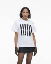 The Stripe Box Tee White - Marc Jacobs