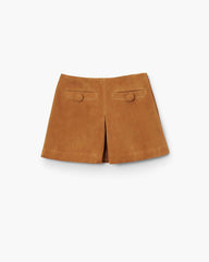 Suede Box Pleat Mini Skirt Copper - Marc Jacobs