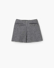 Gingham Tweed Mini Skirt Black Multi - Marc Jacobs