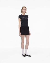 Tweed Mini Skirt Black - Marc Jacobs