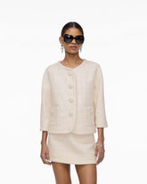 Tweed Backwards Lady Jacket Ivory - Marc Jacobs