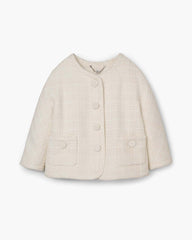 Tweed Backwards Lady Jacket Ivory - Marc Jacobs