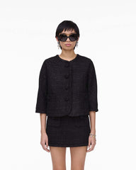 Tweed Backwards Lady Jacket Black - Marc Jacobs