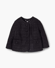 Tweed Backwards Lady Jacket Black - Marc Jacobs