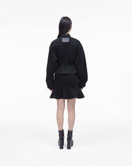 The Fluted Denim Jacket Black - Marc Jacobs