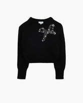 The Gem Bow Sweater Black - Marc Jacobs