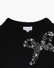 The Gem Bow Sweater Black - Marc Jacobs