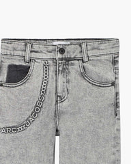 The Trompe Loeil Chain Jeans Black - Marc Jacobs