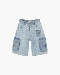 The Jumbled Logo Bermuda Short Blue - Marc Jacobs