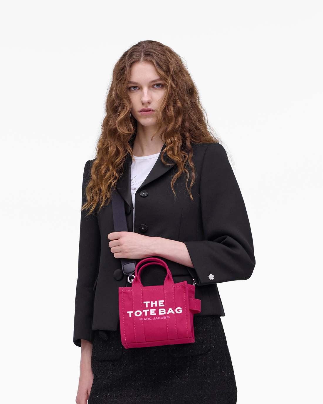 The Canvas Crossbody Tote Bag Raspberry Pink - Marc Jacobs