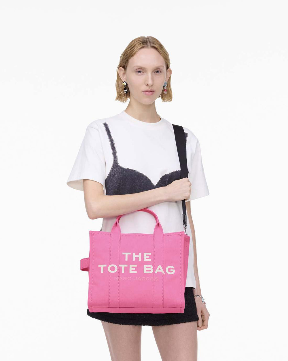The Canvas Medium Tote Bag Bow Pink - Marc Jacobs