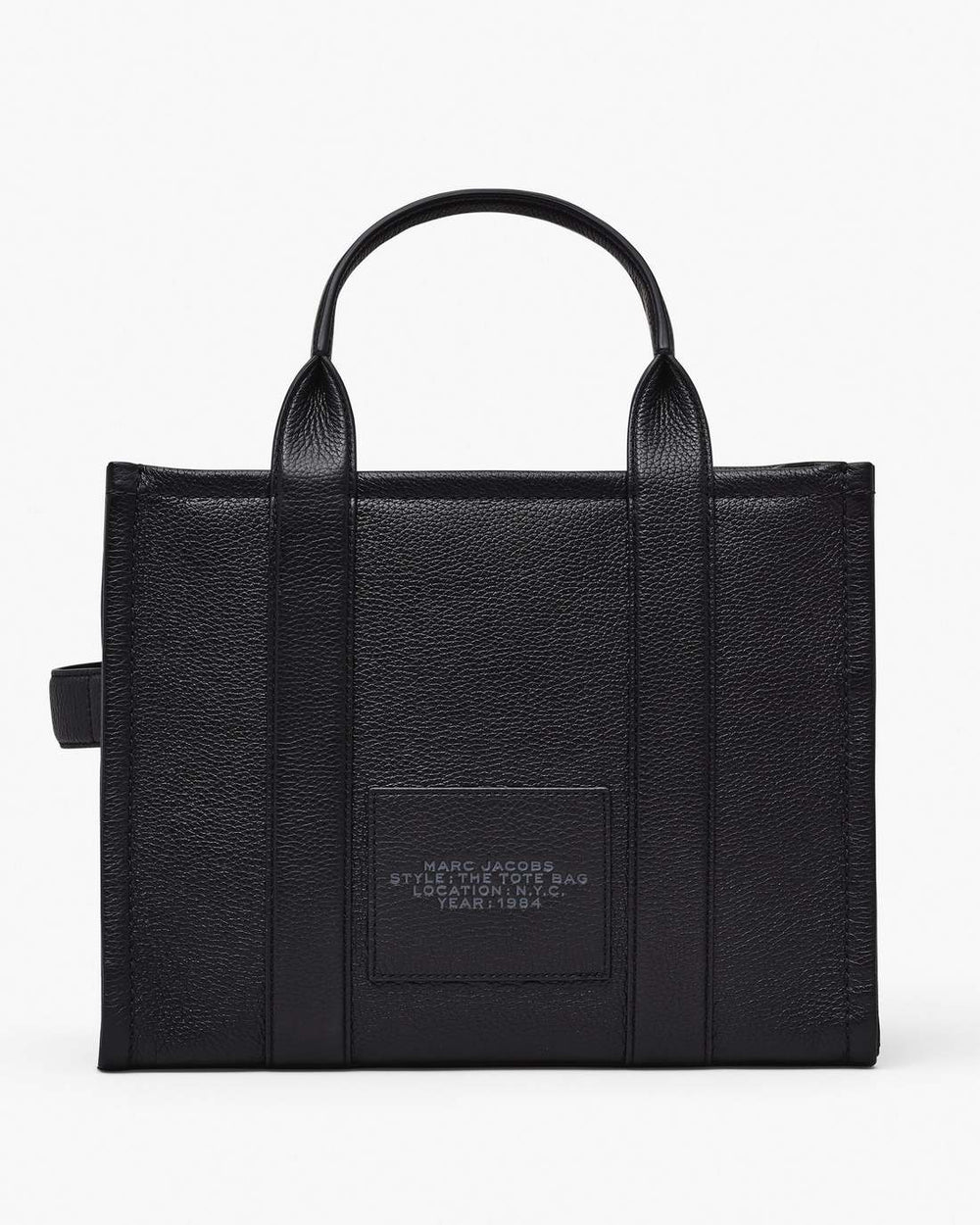 The Leather Medium Tote Bag Black - Marc Jacobs