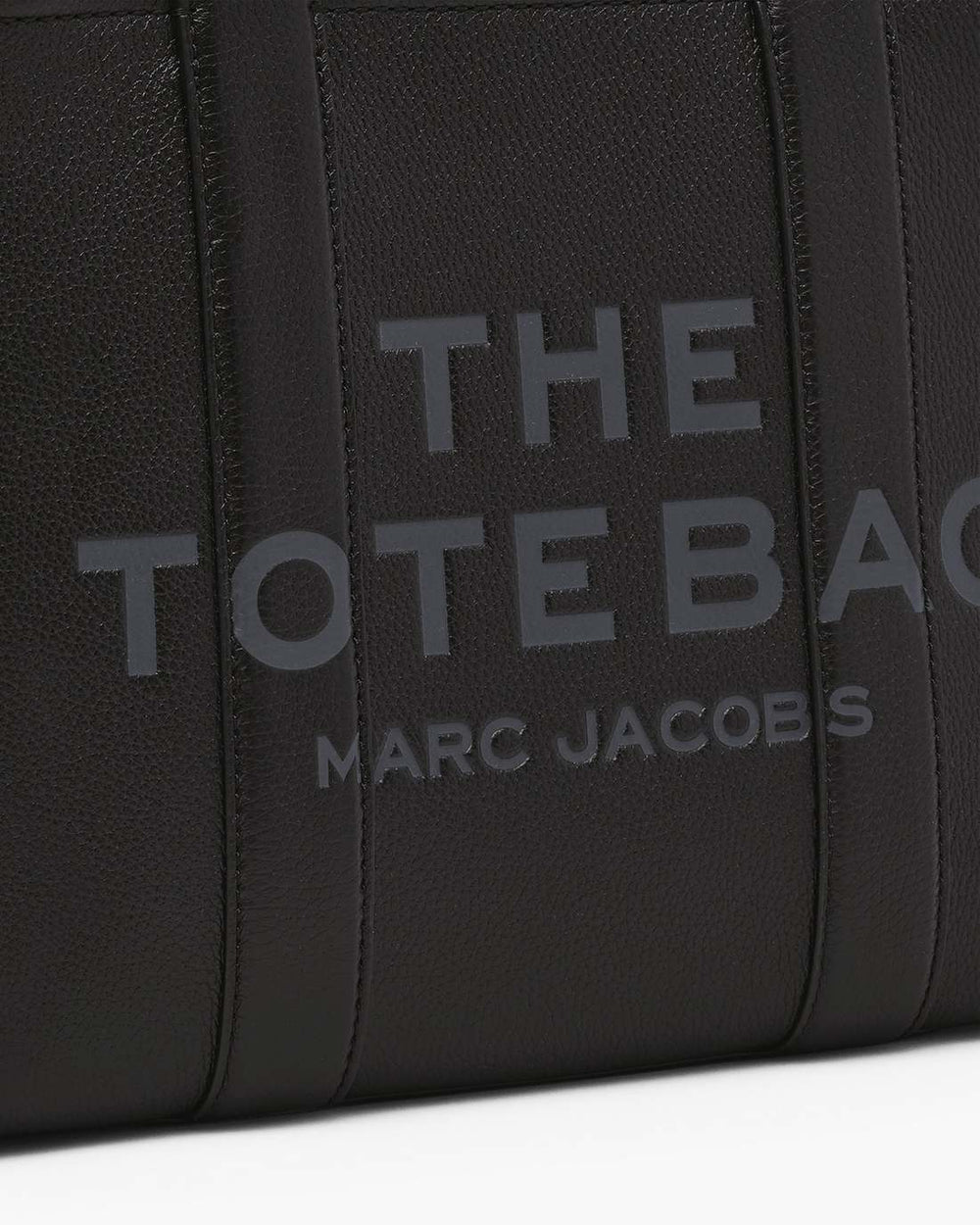 The Leather Medium Tote Bag Black - Marc Jacobs