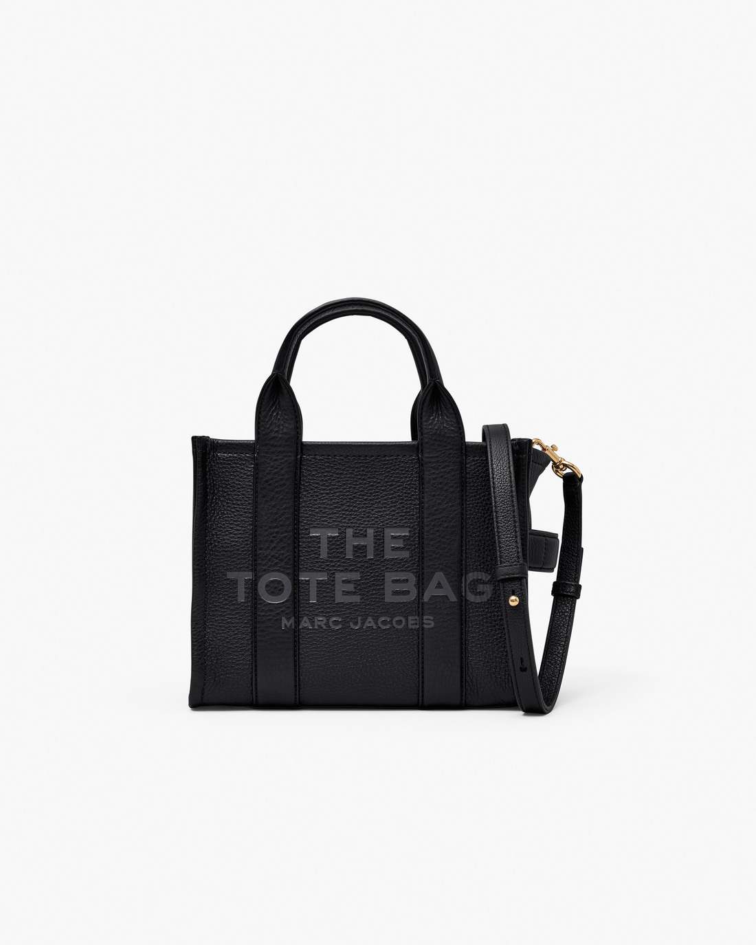 The Leather Small Tote Bag Black - Marc Jacobs