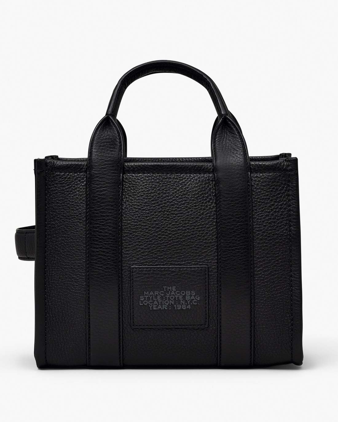 The Leather Small Tote Bag Black - Marc Jacobs
