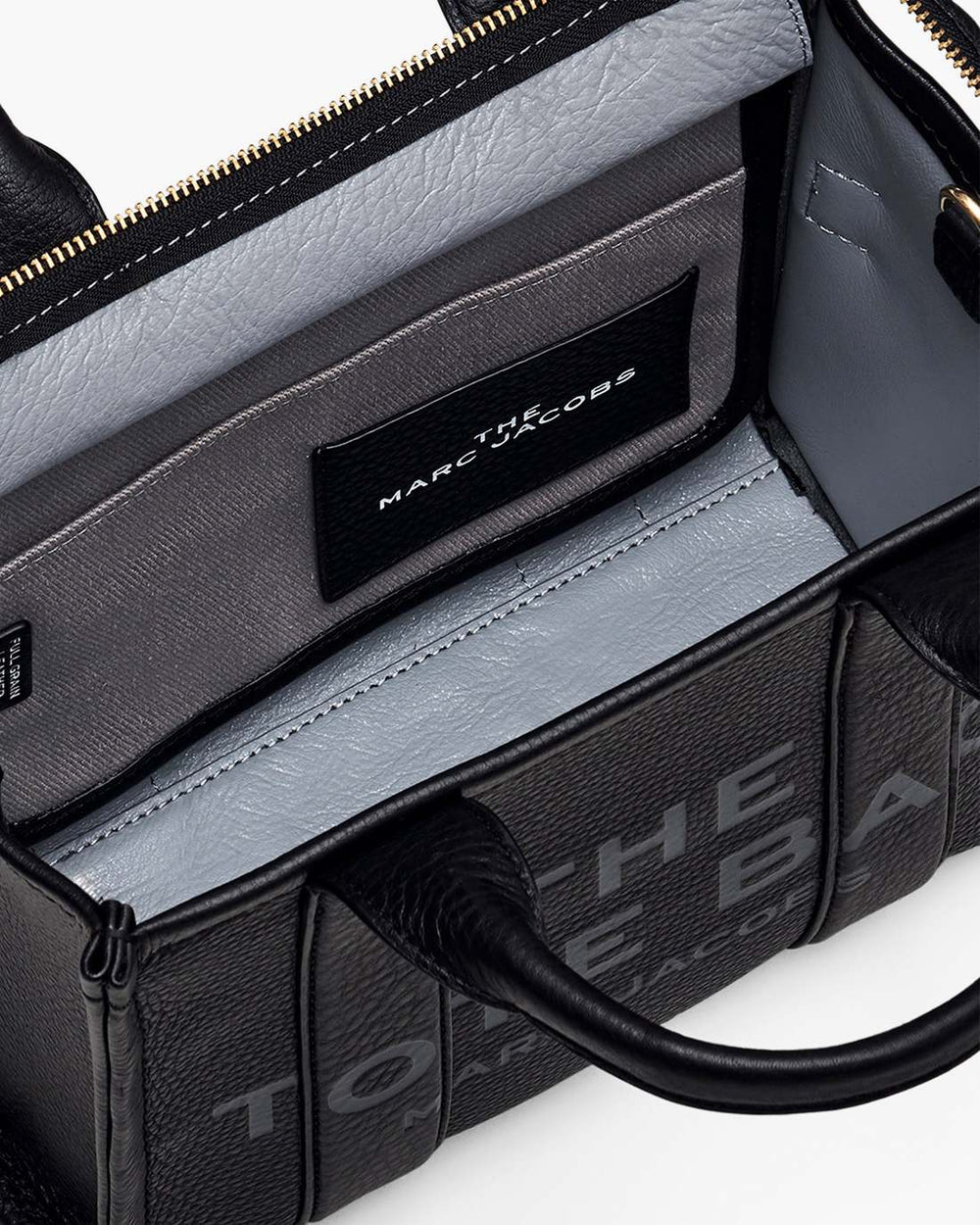 The Leather Small Tote Bag Black - Marc Jacobs