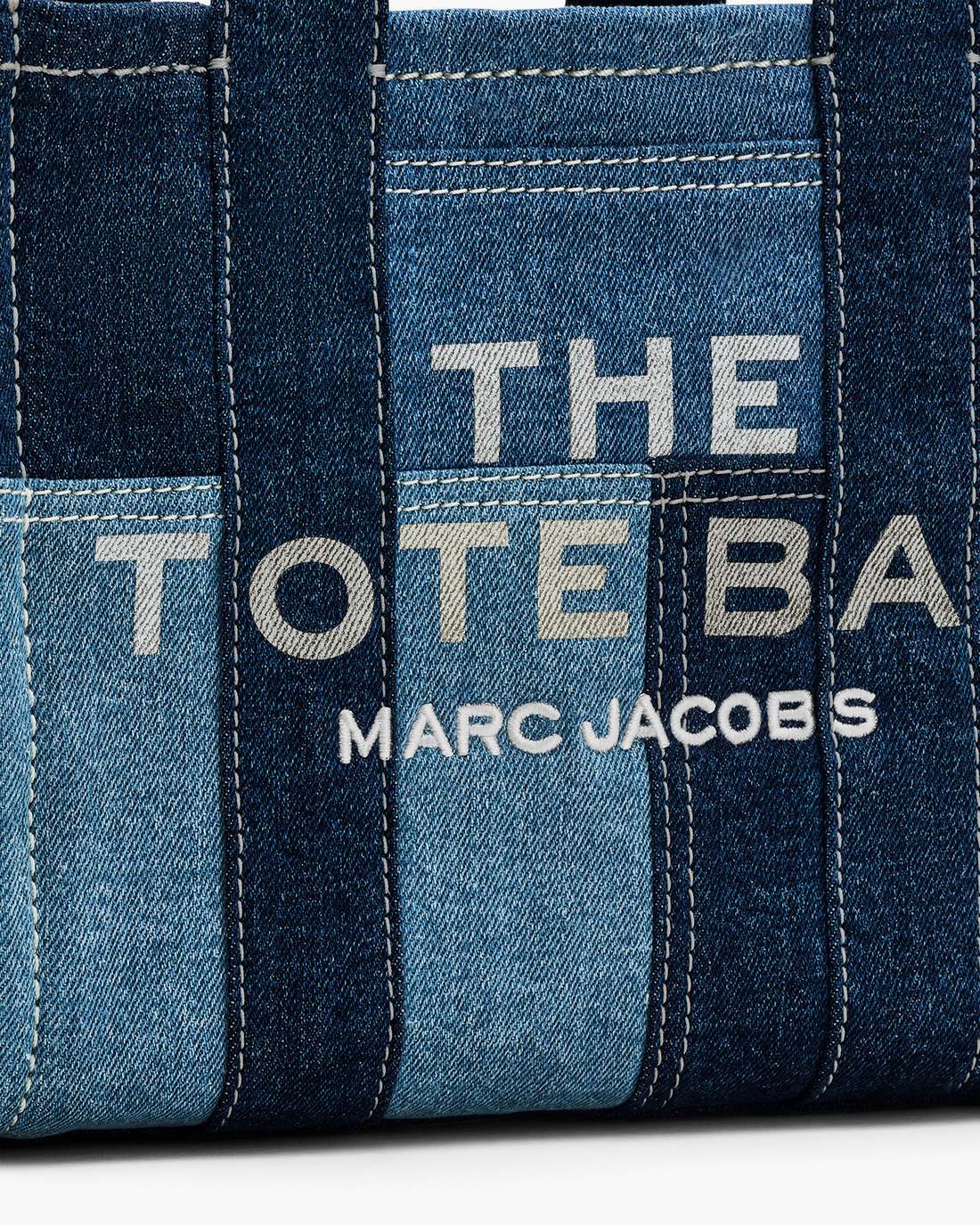 The Denim Small Tote Bag Blue Denim - Marc Jacobs