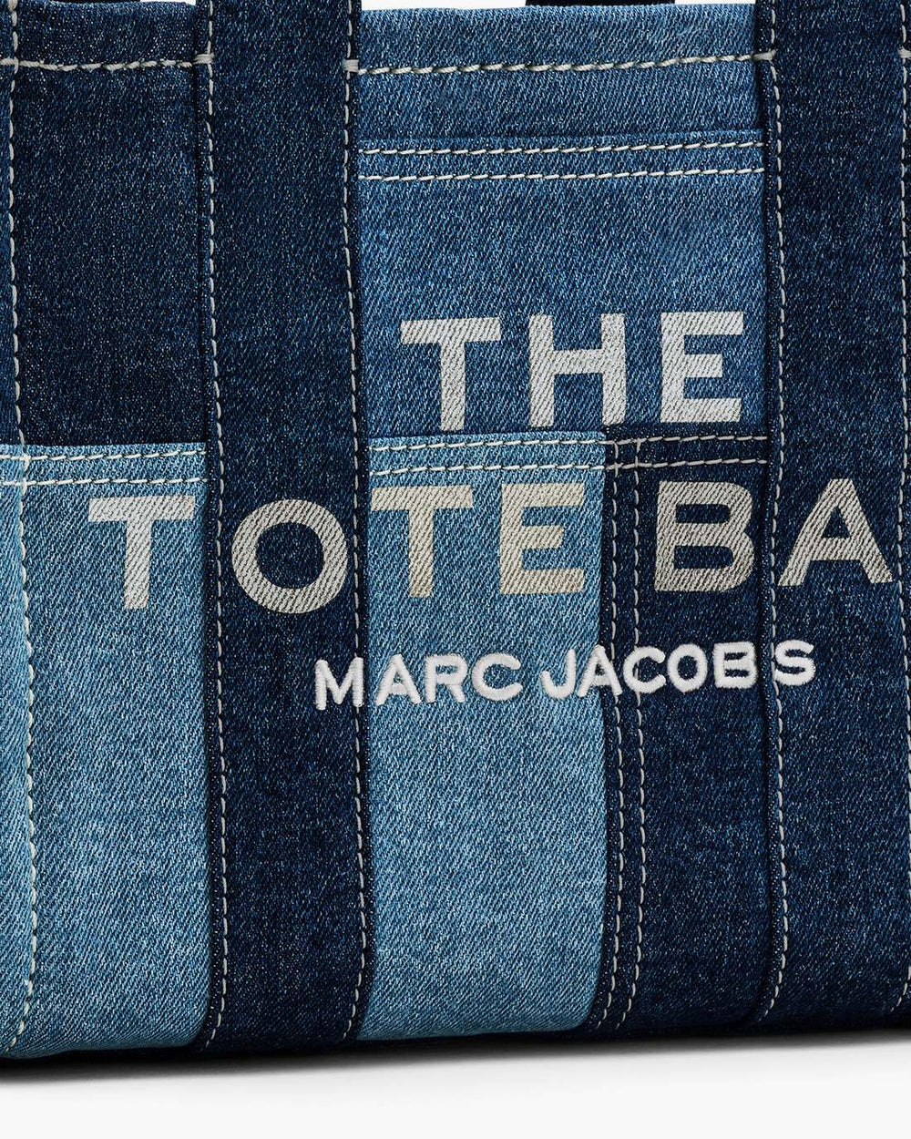The Denim Small Tote Bag Blue Denim - Marc Jacobs