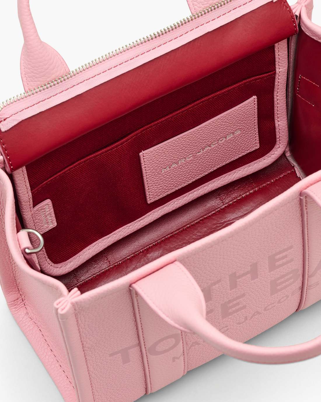 The Leather Small Tote Bag Ribbon Pink - Marc Jacobs