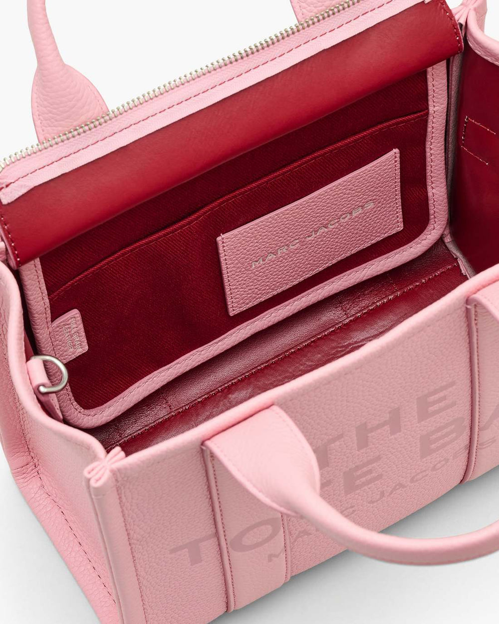 The Leather Small Tote Bag Ribbon Pink - Marc Jacobs