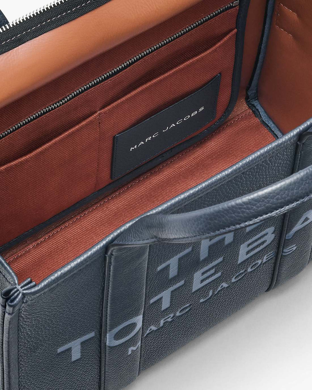 The Leather Medium Tote Bag Blue Sea - Marc Jacobs