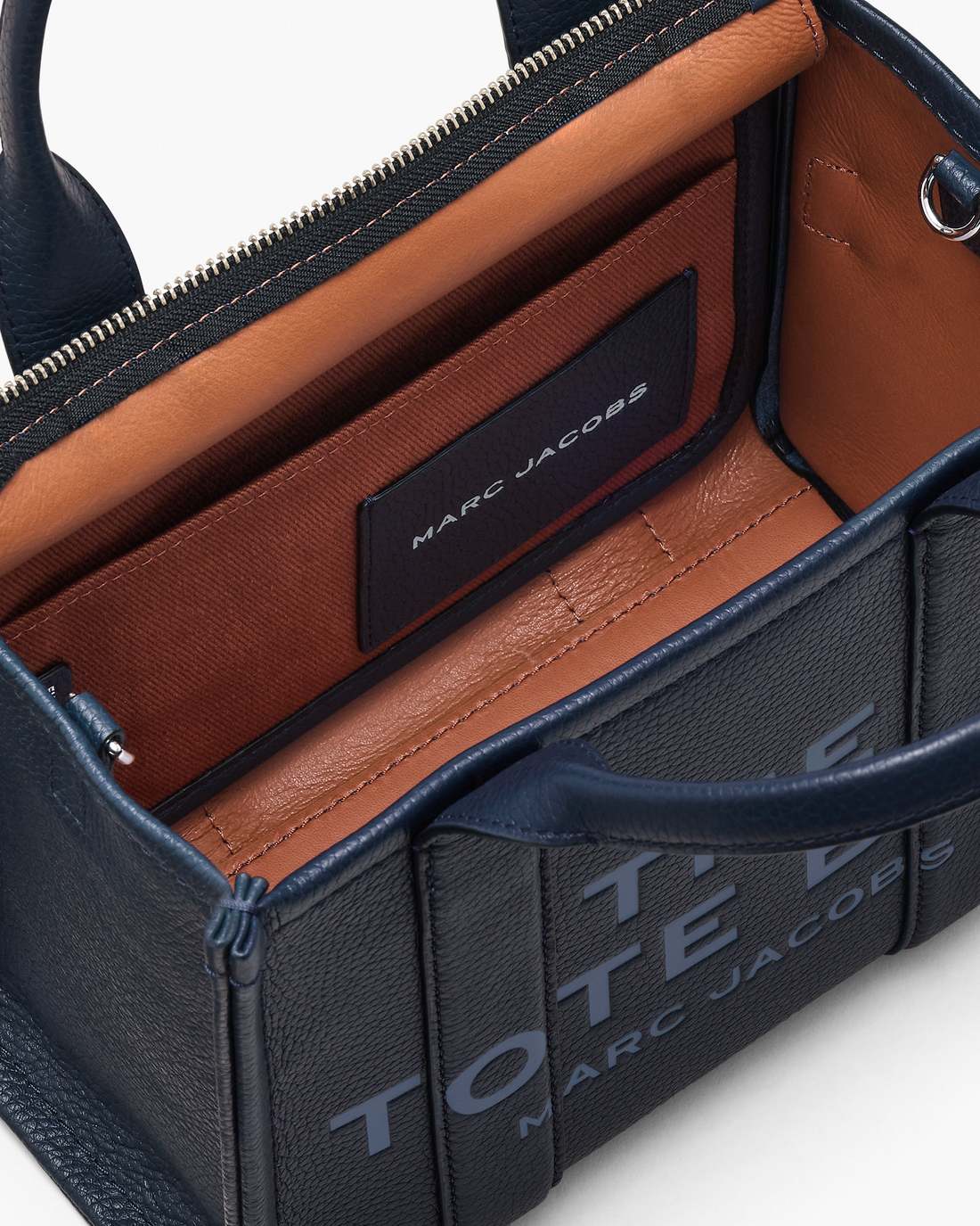 The Leather Small Tote Bag Blue Sea - Marc Jacobs