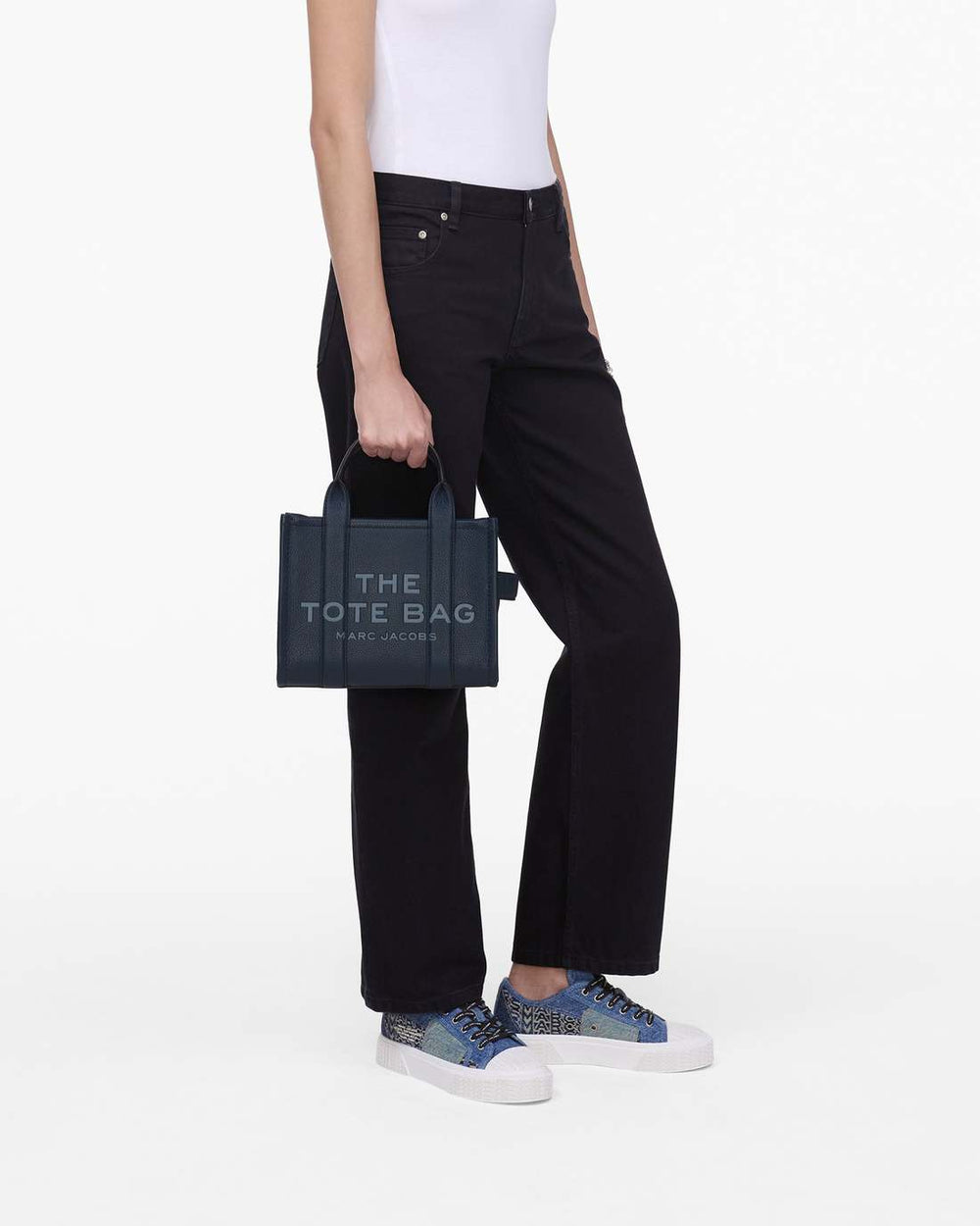 The Leather Small Tote Bag Blue Sea - Marc Jacobs