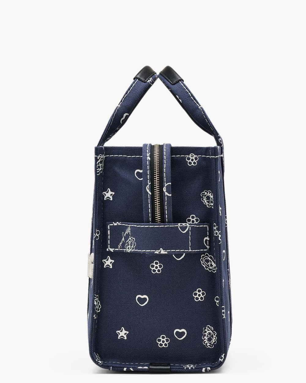 The Bandana Canvas Medium Tote Bag Navy Multi - Marc Jacobs