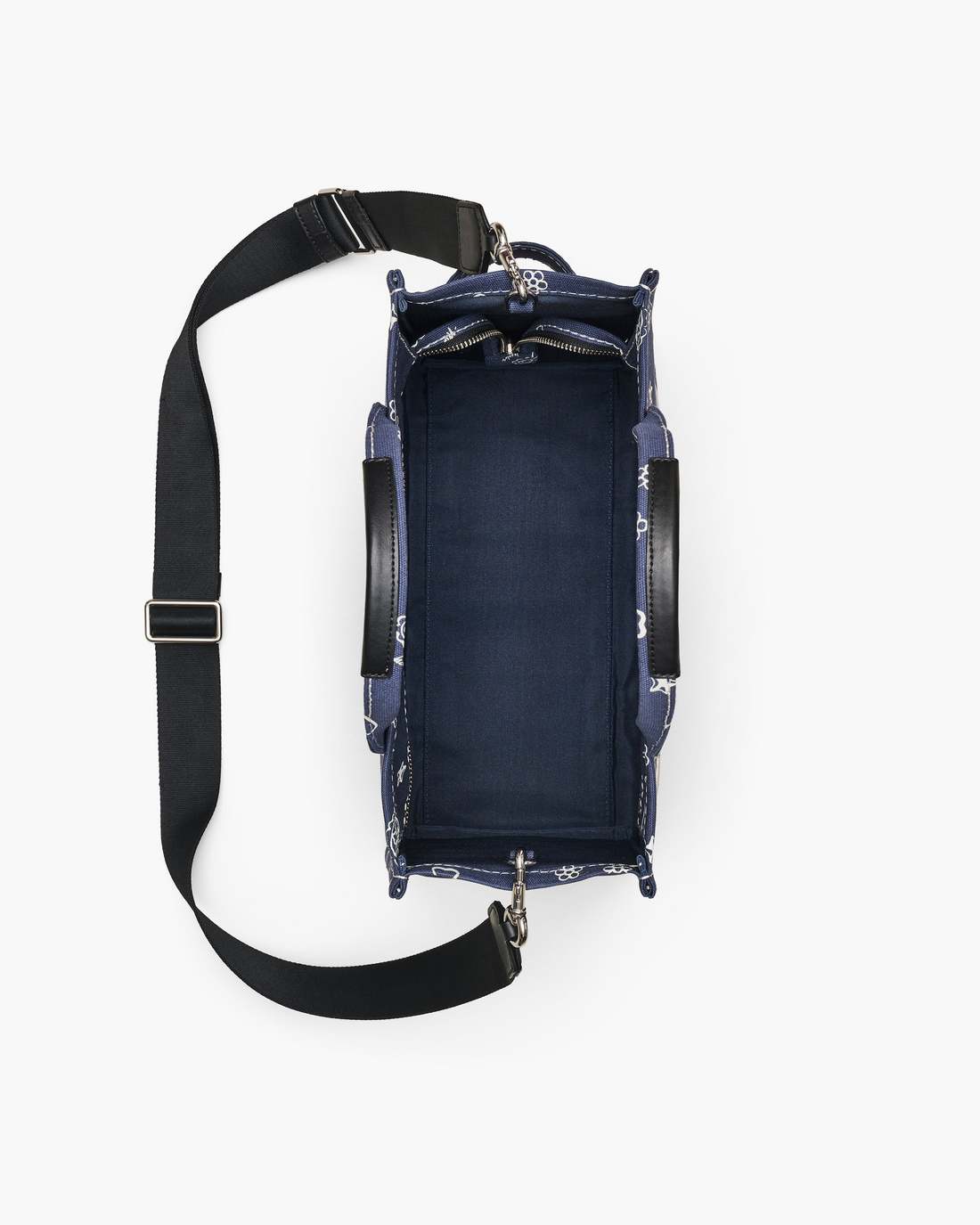 The Bandana Canvas Medium Tote Bag Navy Multi - Marc Jacobs