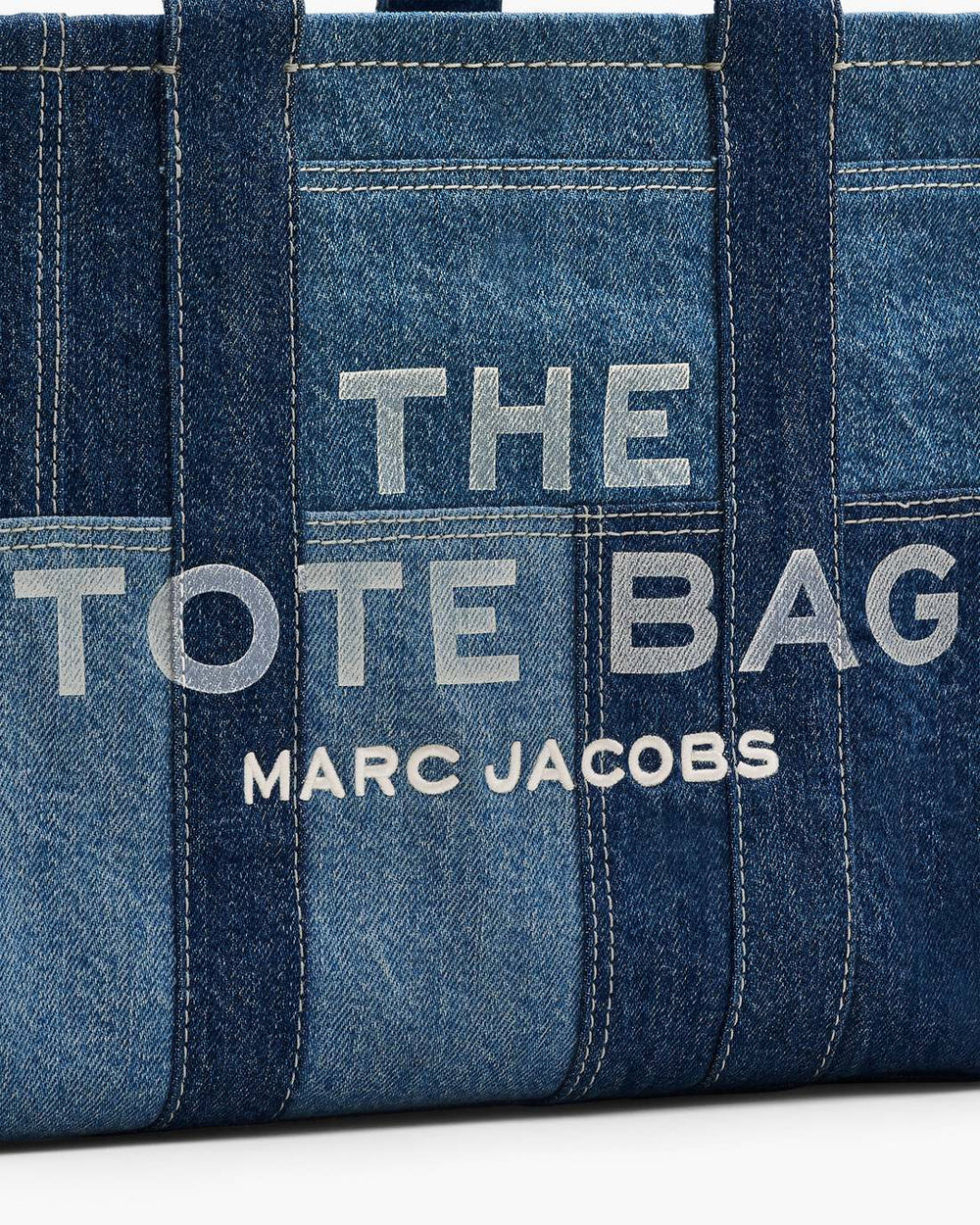 The Denim Medium Tote Bag Blue Denim - Marc Jacobs