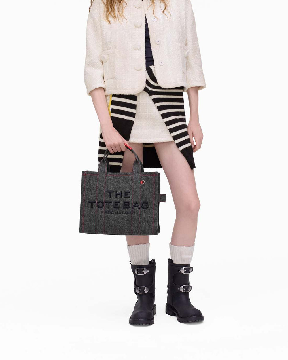 The Year Of The Horse Canvas Medium Tote Bag Black Multi - Marc Jacobs