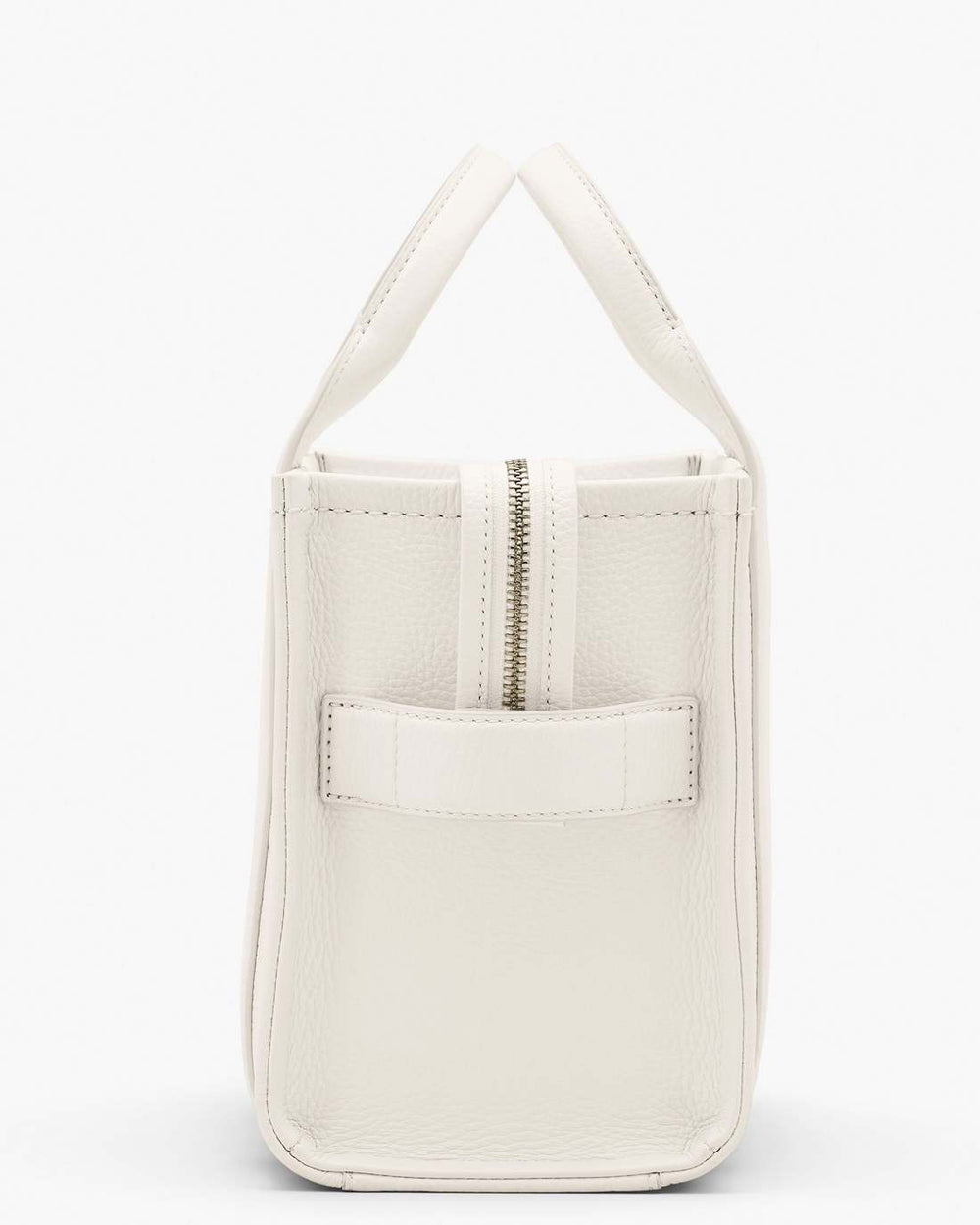 The Leather Small Tote Bag Cotton/Silver - Marc Jacobs
