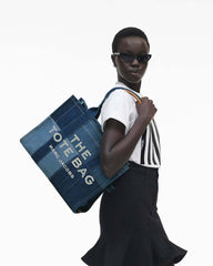 The Denim Large Tote Bag Blue Denim - Marc Jacobs